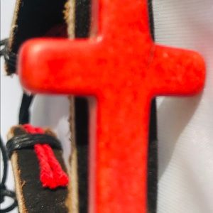 Leather, cord bracelet